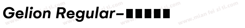 Gelion Regular字体转换
